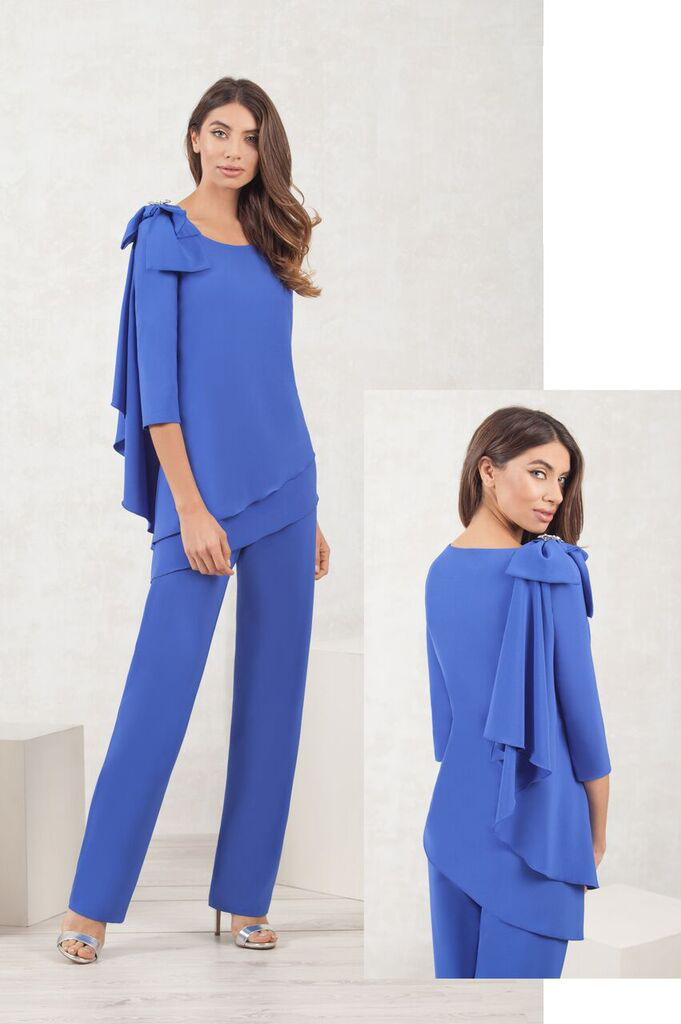Blue Top and Wide Leg Trouser MHTT|BLU