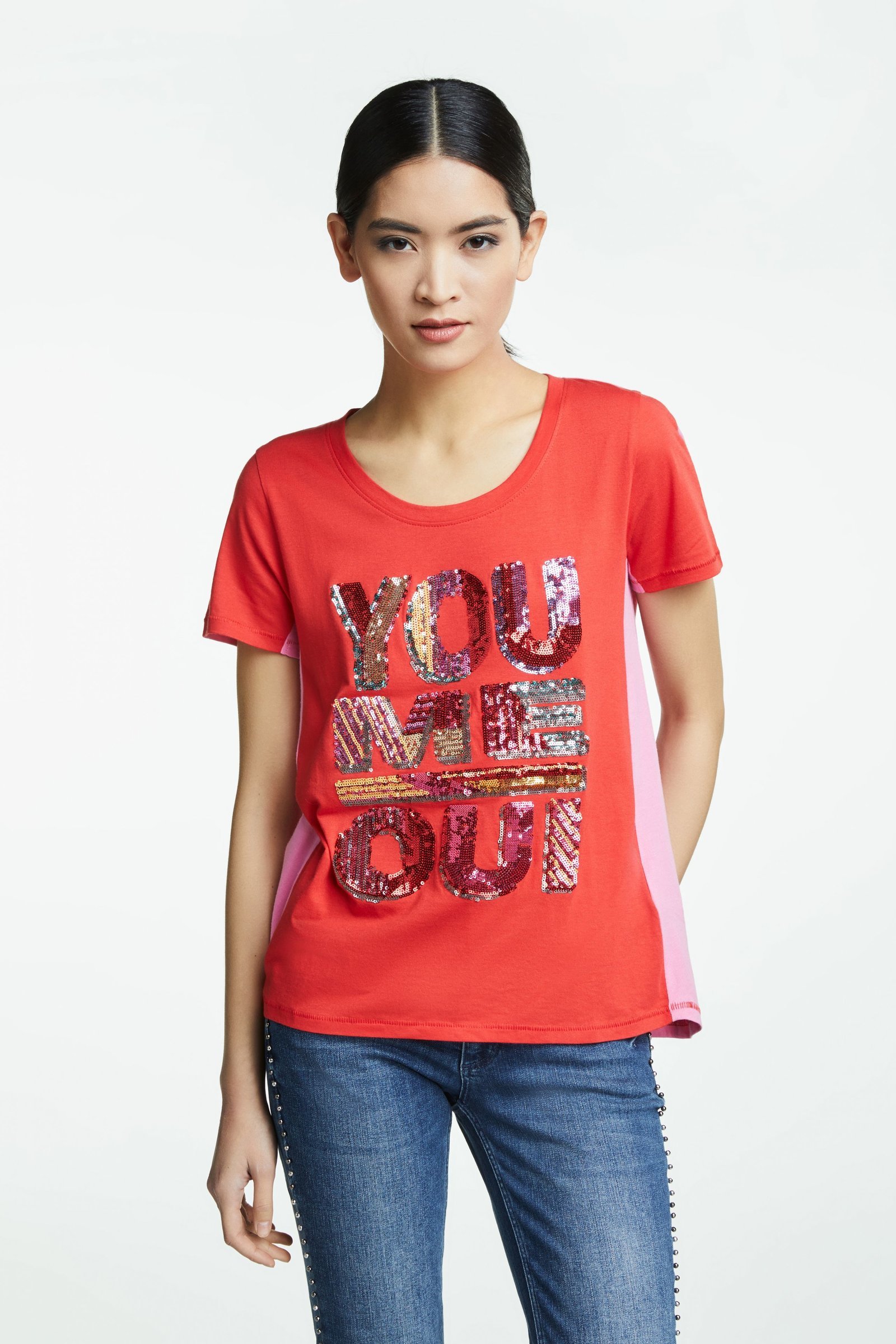 Tshirt with Sequin Logo
