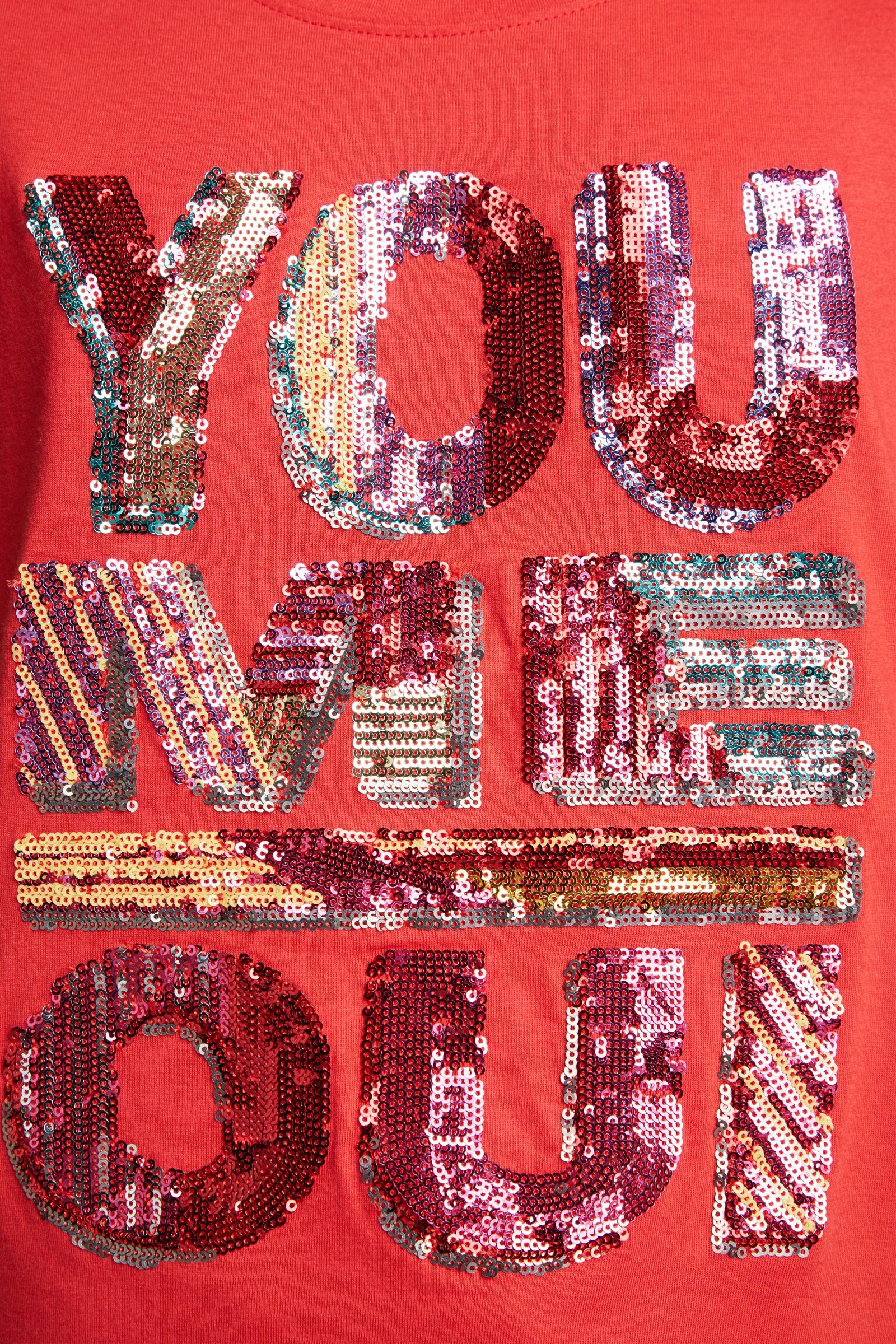 Tshirt with Sequin Logo