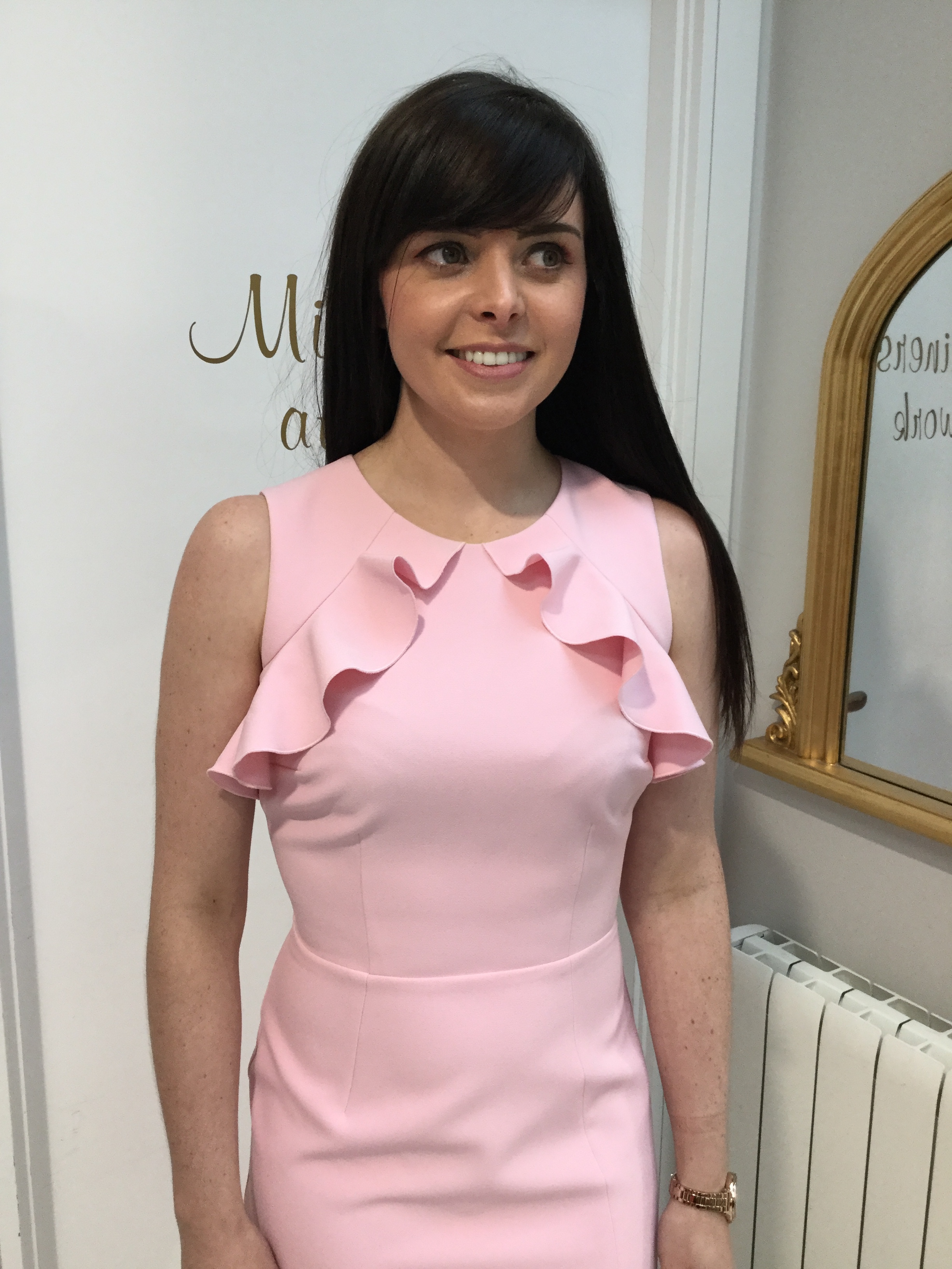 Lena Dress in Beautifully Delicate Pale Pink