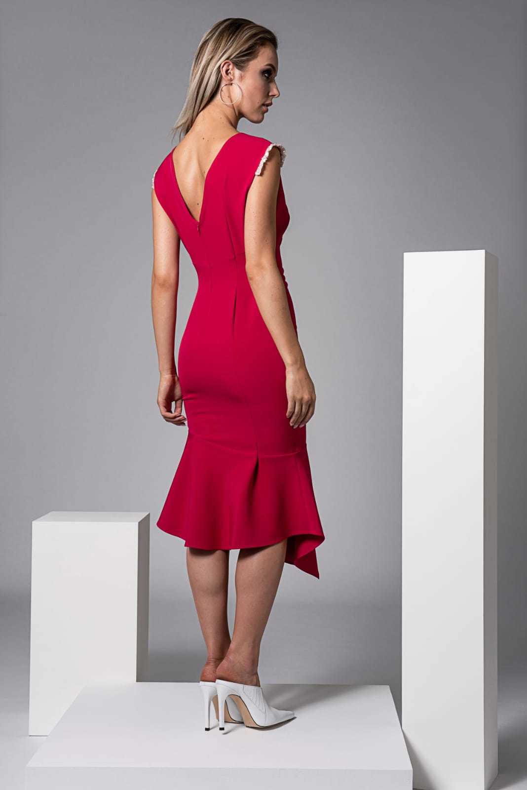 Moor Dress in Fuschia