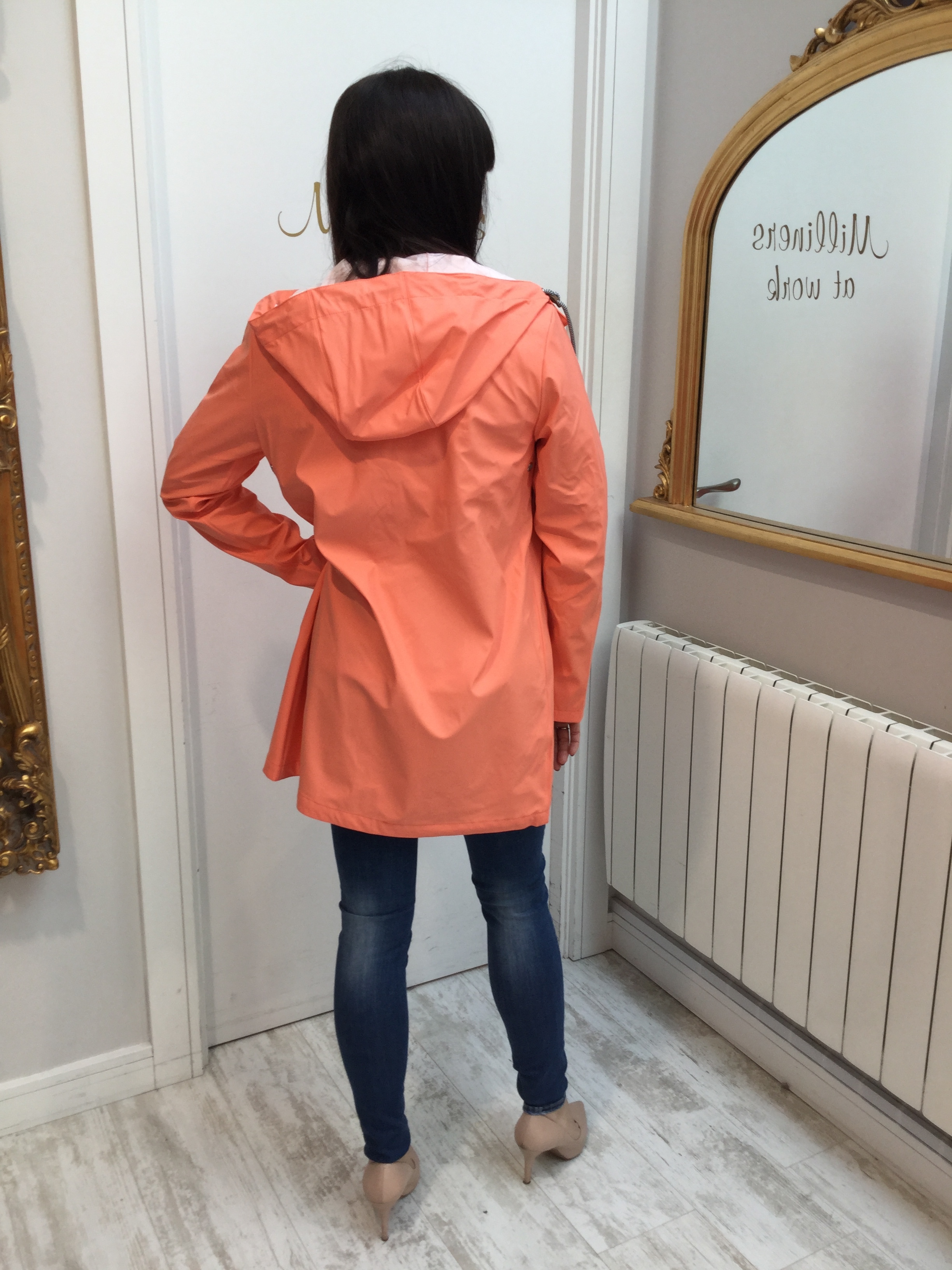 Coral Rain Jacket with Hood