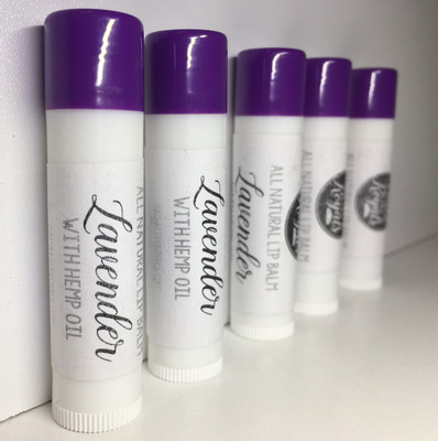 All Natural Lip Balm - Lavender with Hemp Oil All Natural Lip Balm - Lavender with Hemp Oil