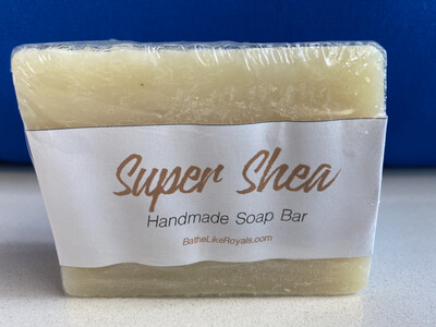 Super Shea Unscented All Natural Soap Bar - 5oz - Vegan Super Shea Unscented All Natural Soap Bar - 5oz - Vegan