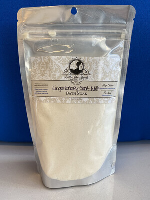 Lingonberry Goat Milk Bath Soak - 12oz - Gluten-Free Lingonberry Goat Milk Bath Soak - 12oz - Gluten-Free