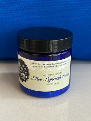 All Natural, Tattoo Replenish Cream - 4oz All Natural, Tattoo Replenish Cream - 4oz