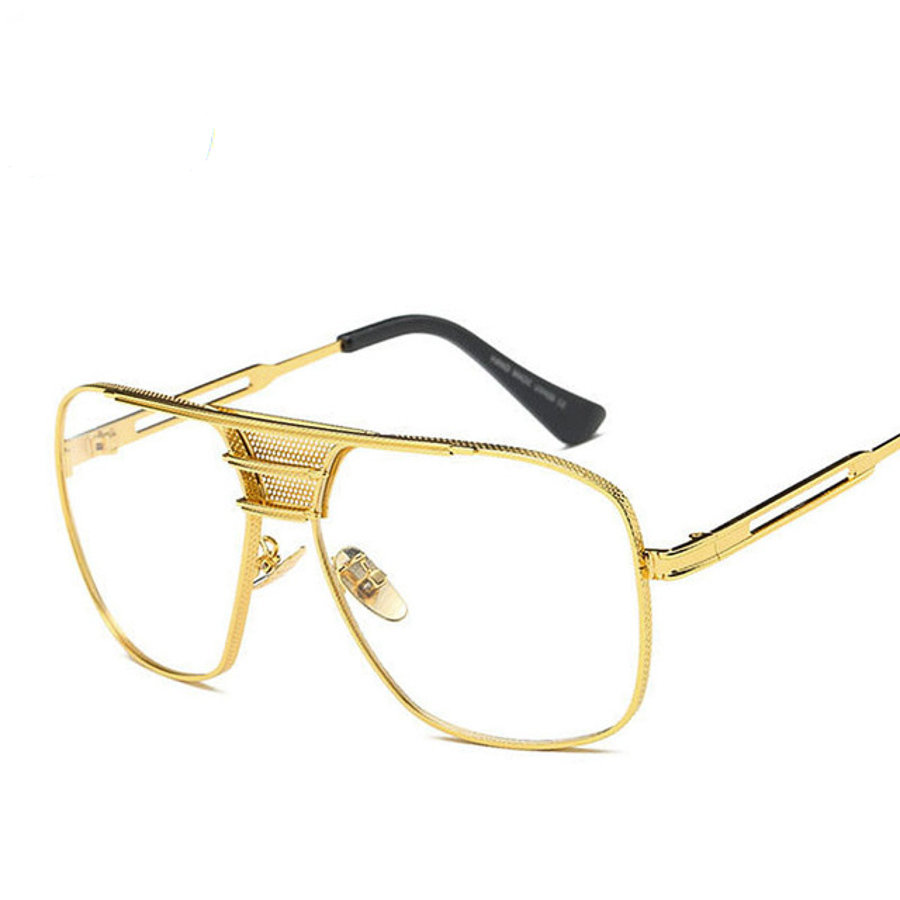 clear gold frame glasses