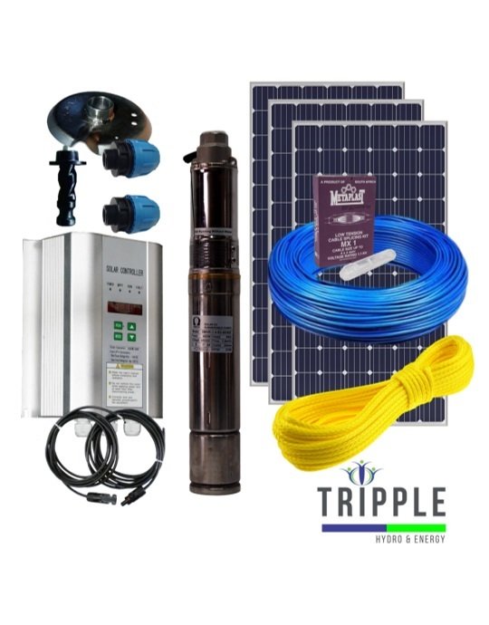 Omega-3 Solar Pump Combo-2 (300 Watt) P-OME-3MHR-36V/300W-SOLAR-COMBO