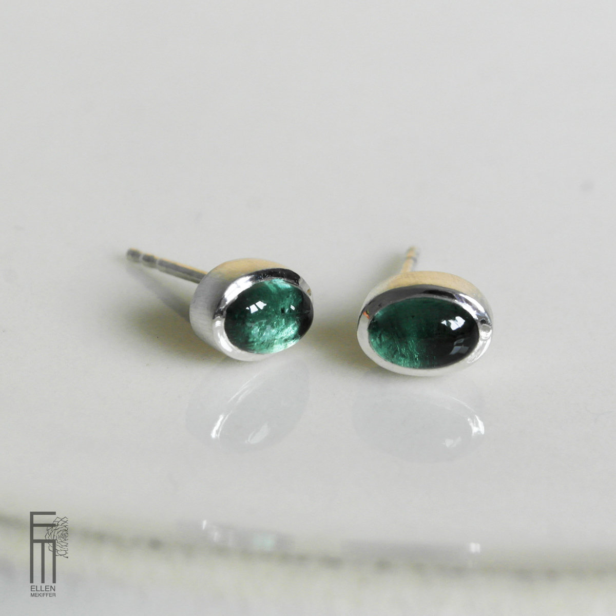 TURMALINA VERDE - Ohrringe mit grünem Turmalin - pendientes con turmalina verde pendientes turmalina verde
