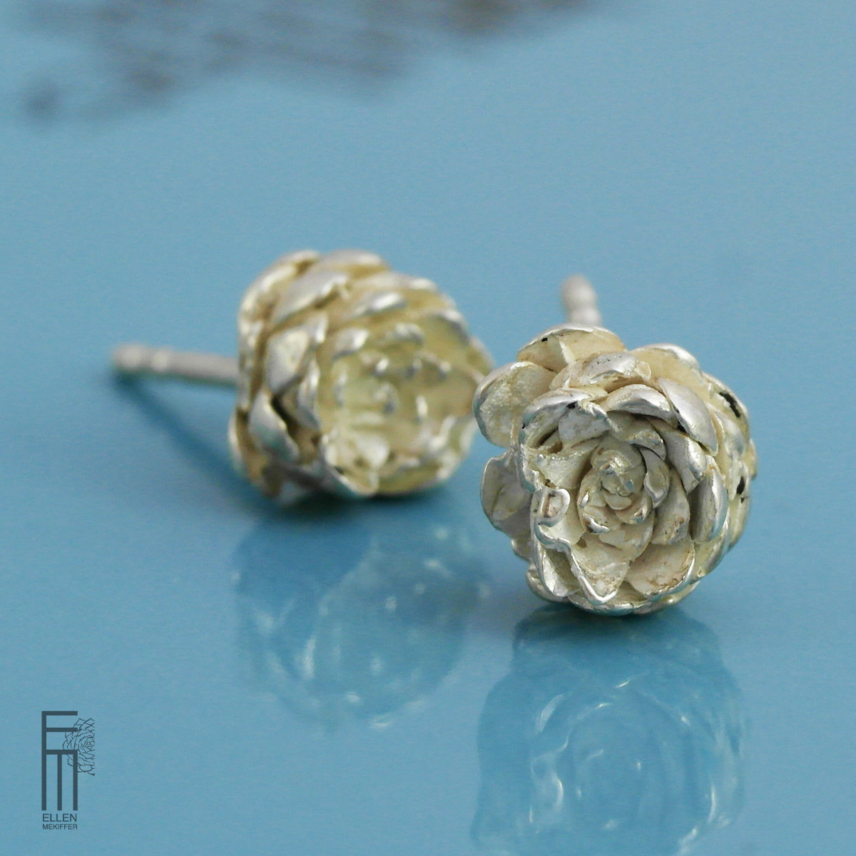 SUCI - Ohrringe aus Silber - pendientes de plata pendiente - suci peq. plata