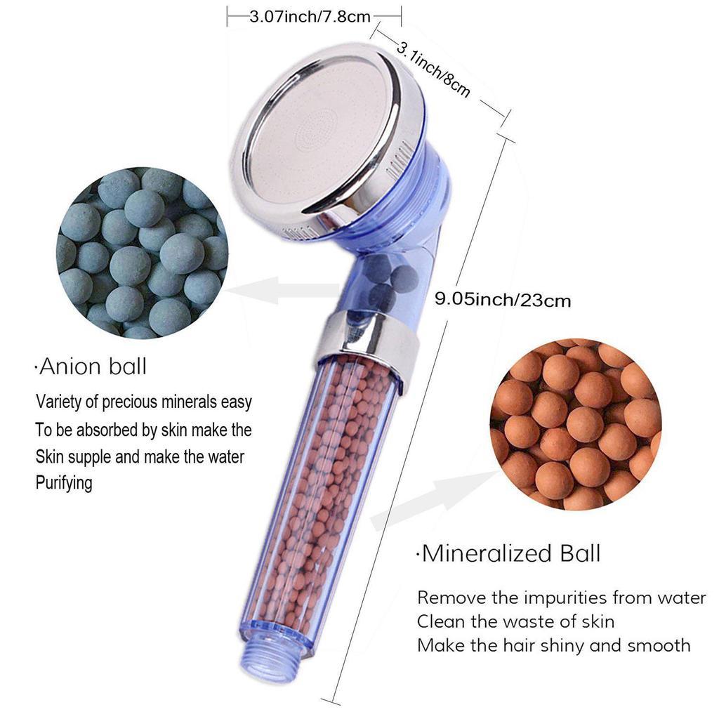 The Misugi - 3 Mode High Pressure Shower Bath Head 00011