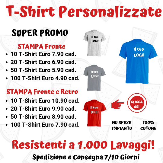 t shirt con logo personalizzato