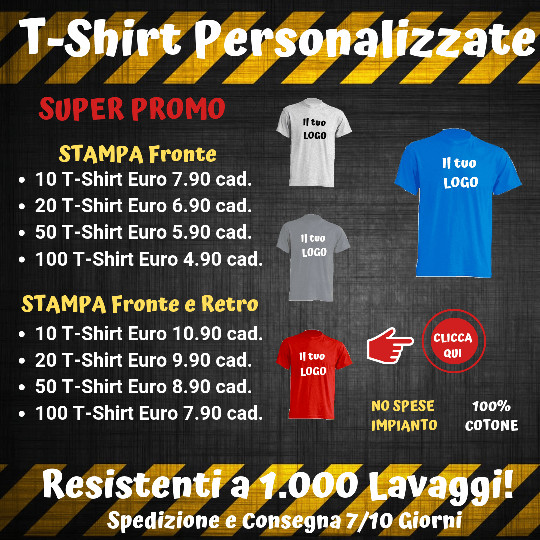 magliette personalizzate online 5 euro