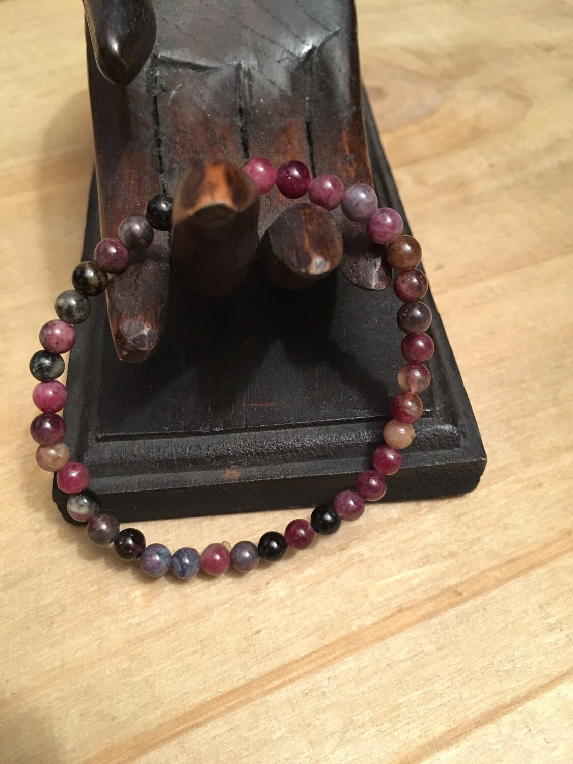 Bracelet Tourmaline Multicolore 6mm Bracelet Tourmaline Multicolore 6mm