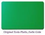 Plaque Tesla verte format carte de crédit Plaque Tesla verte format carte de crédit