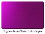 Plaque Tesla pourpre format carte de crédit Plaque Tesla pourpre format carte de crédit
