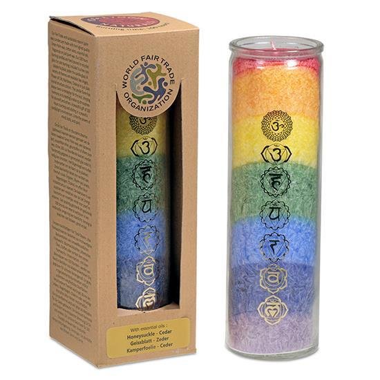 Bougie 7 chakras aux huiles essentielles Bougie 7 chakras aux huiles essentielles