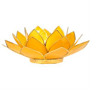 Bougeoir lotus jaune Bougeoir lotus jaune