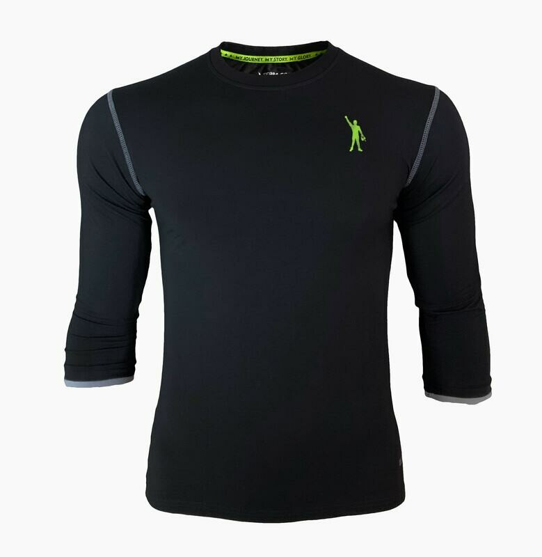 MataThread 3/4 Sleeve Tee - Black MataThread 3/4 Sleeve Tee - Black