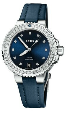 Oris Aquis Date Diamonds -naisten rannekello Oris Aquis Date Diamonds -naisten rannekello