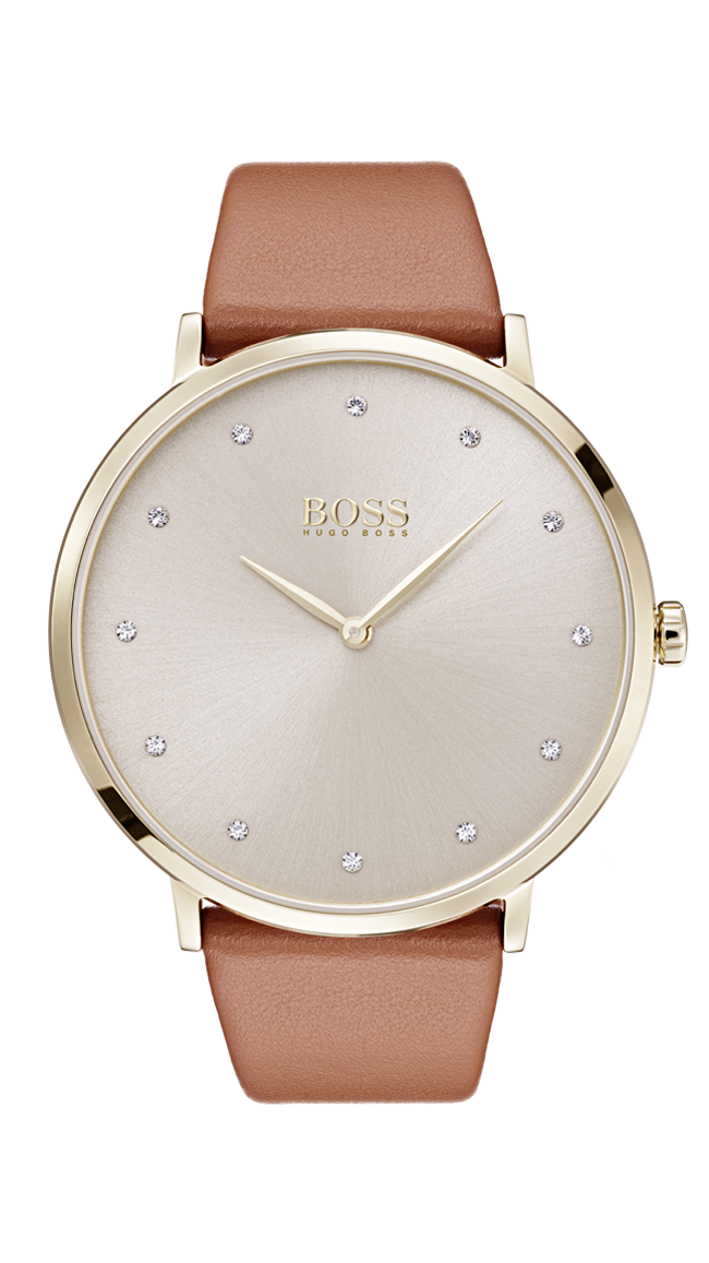 HUGO BOSS Jillian Watch Brown -naisten rannekello 1502411