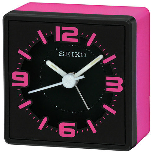 SEIKO herätyskello musta/pinkki QHE091P