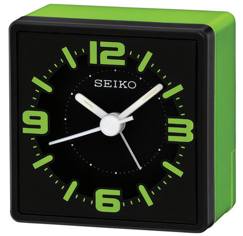 SEIKO herätyskello musta/vihreä QHE091M