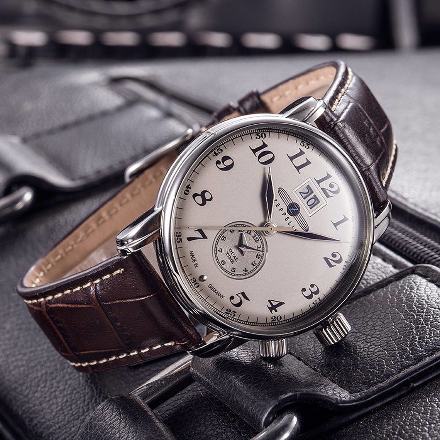 ZEPPELIN LZ-127 Dual-Time Ronda6203 -miesten rannekello