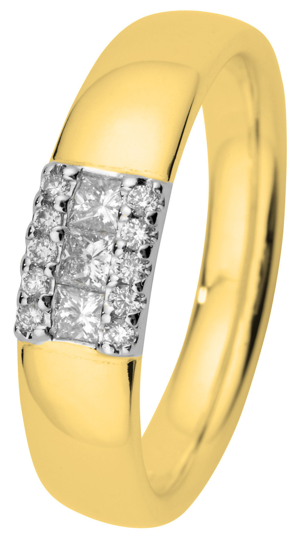 KOHINOOR timanttisormus keltakulta 033-T5258