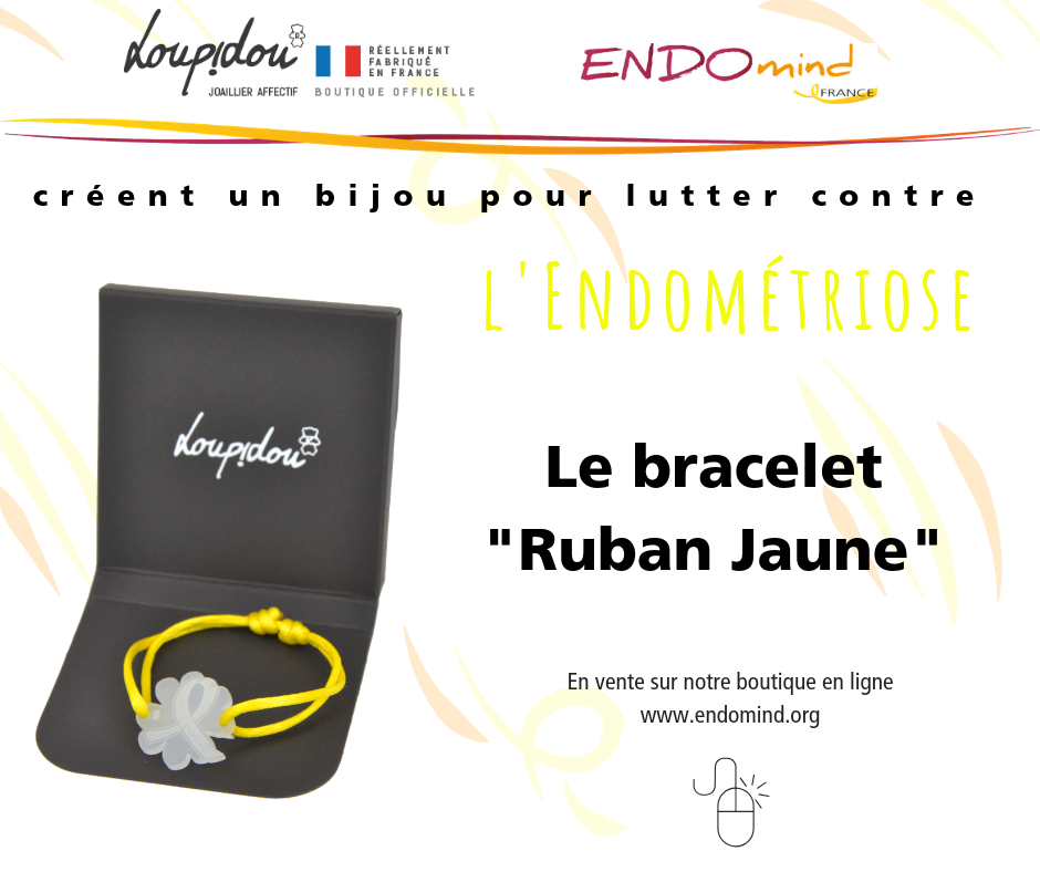 Bracelet Loupidou Ruban Jaune BLP1