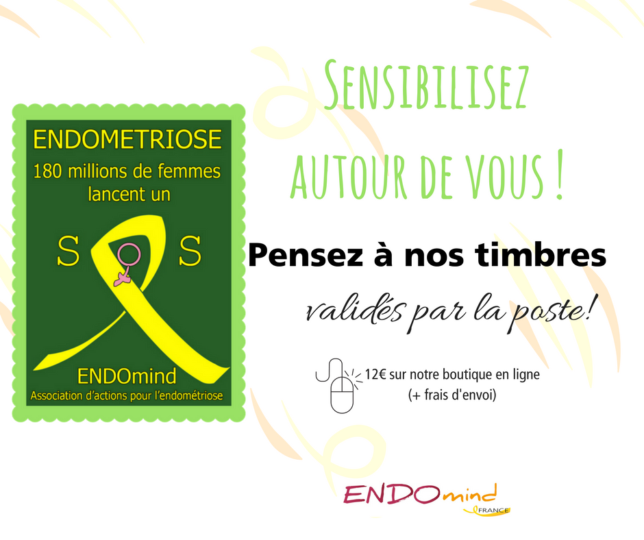 Timbres sensibilisation Endométriose Timbres verts