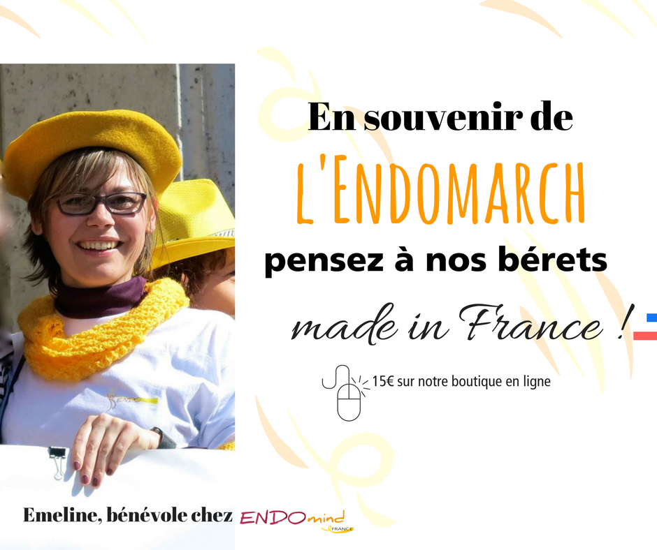 Béret Jaune souvenir ENDOmarch BJF-01