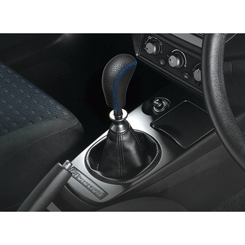 CARMATE RAZO SPORT GRIP KNOB LEATHER 400 BLUE STITCH