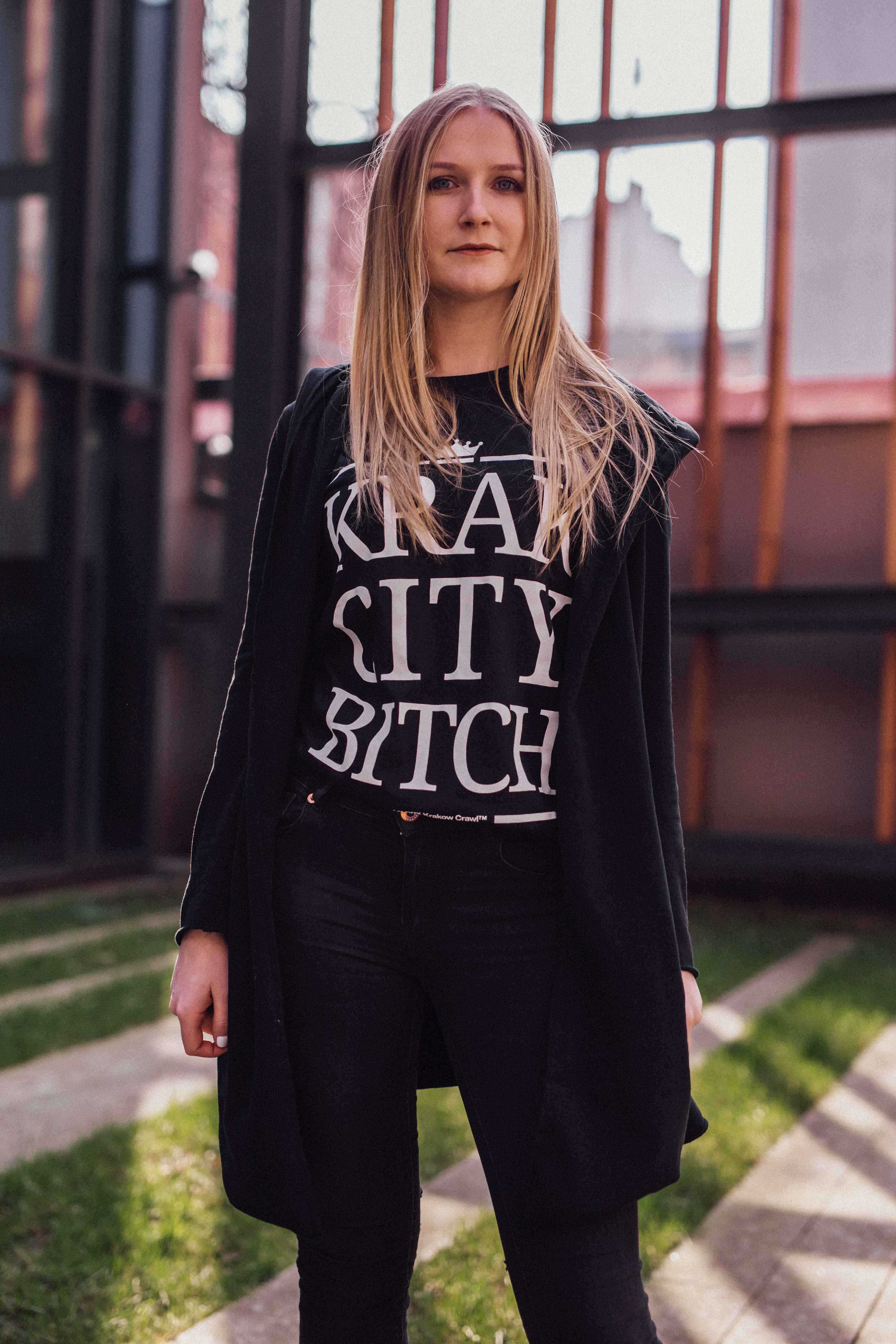 Krak City Bitch T-Shirt Black Large