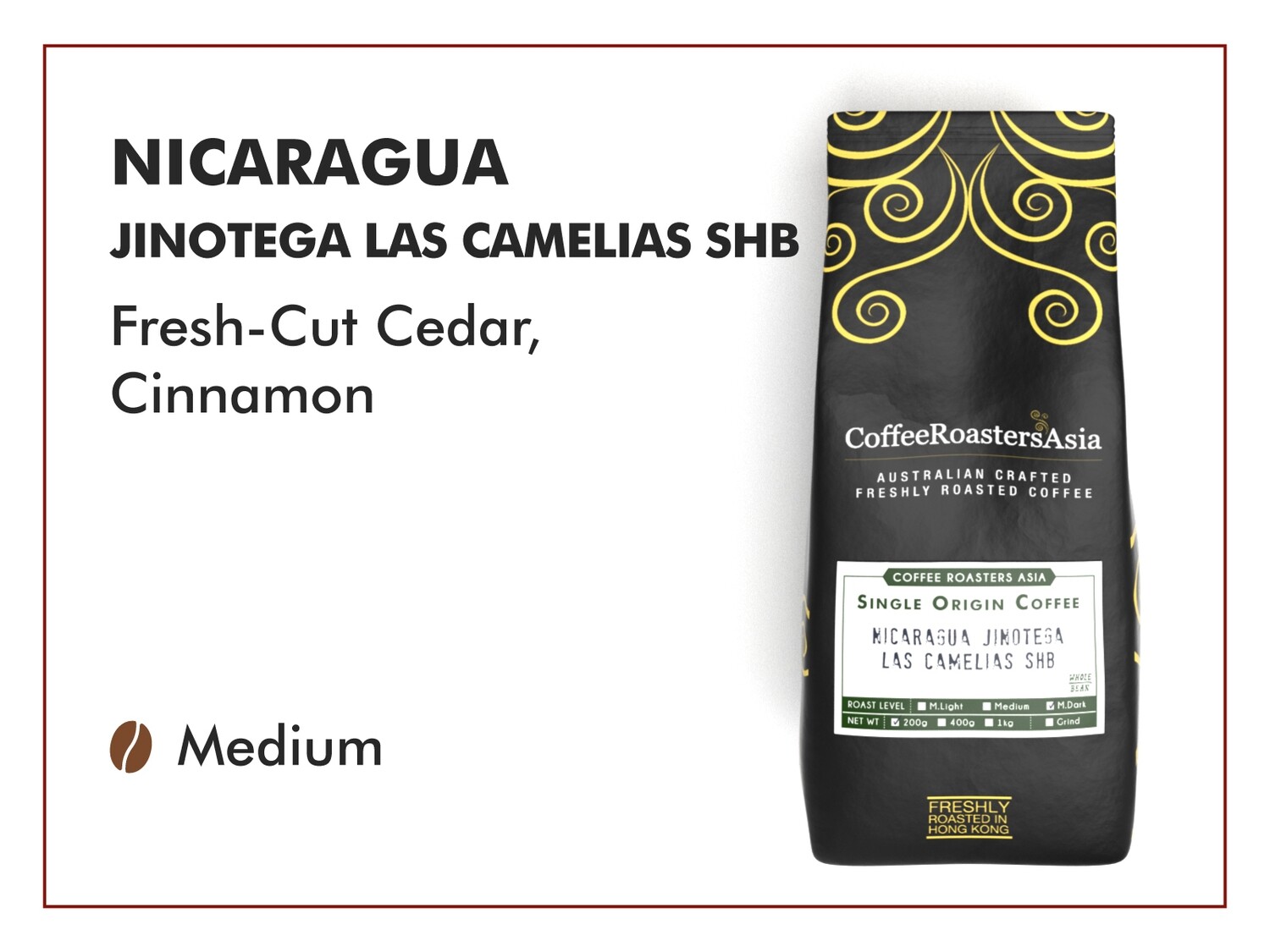 Nicaragua Jinotega Las Camelias SHB | Coffee Roasters Asia