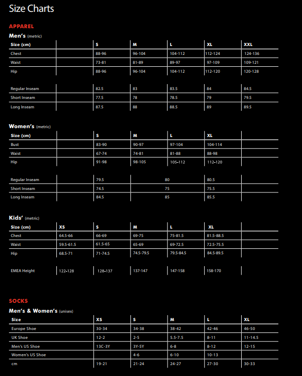 Nike Australia Size Chart