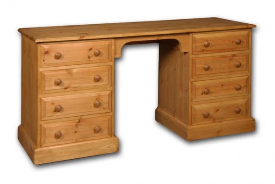 8 Drawer Twin Ped Dressing Table Desk