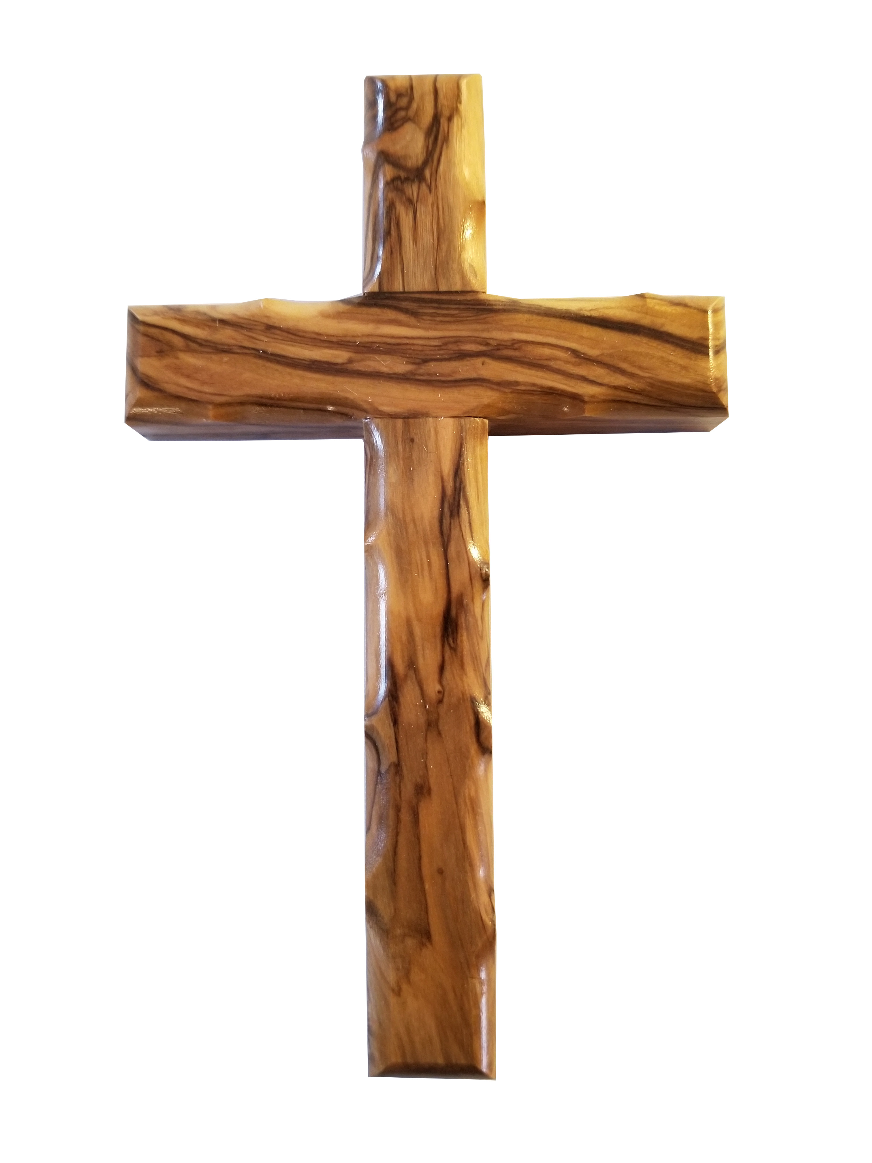 Handcrafted Olive Wood Cross from Bethlehem - Small 00033