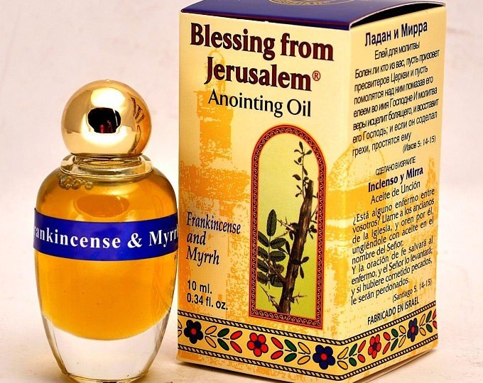 (Frankincense and Myrrh) Biblically Inspired Jerusalem Anointing oil - 10 ml. 00038