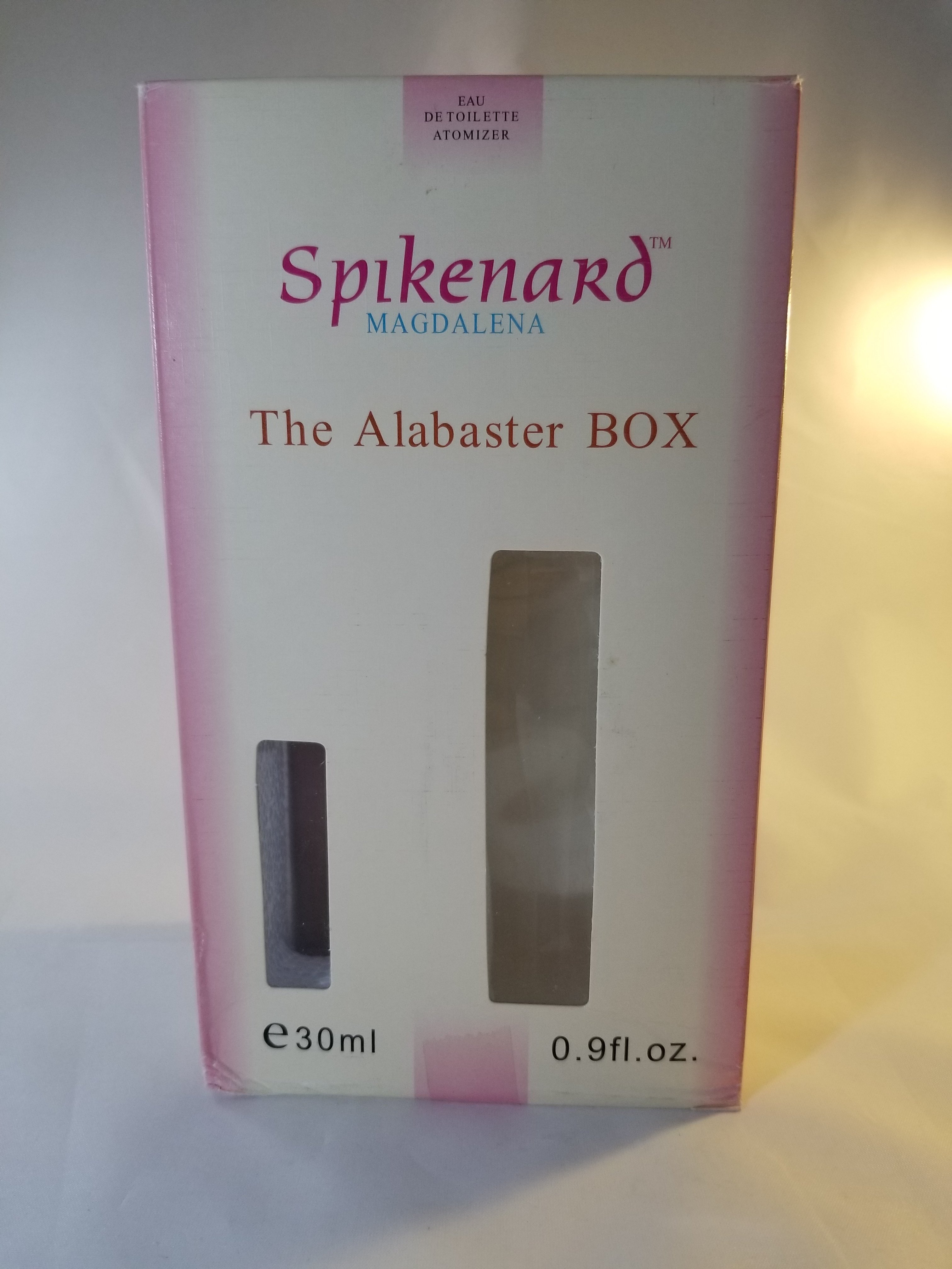 Alabaster Box 8" with 0.9 oz Spikenard Oil