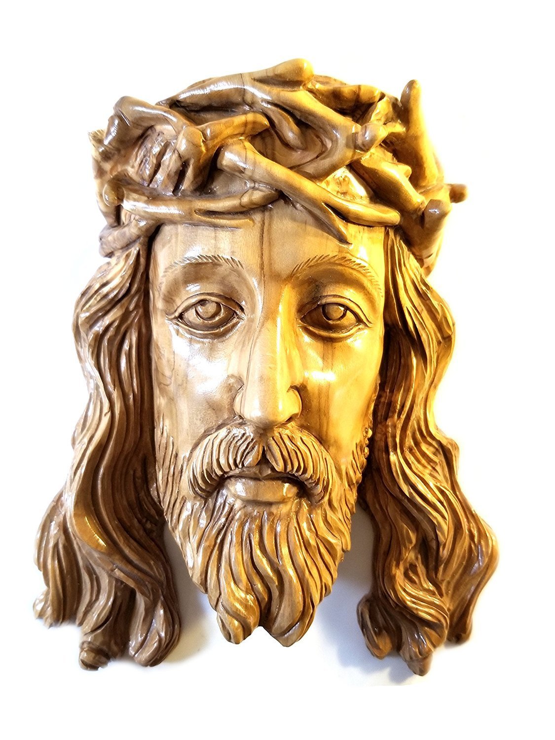 Carved Olive wood Jesus Wall Plaque from Bethlehem 00058