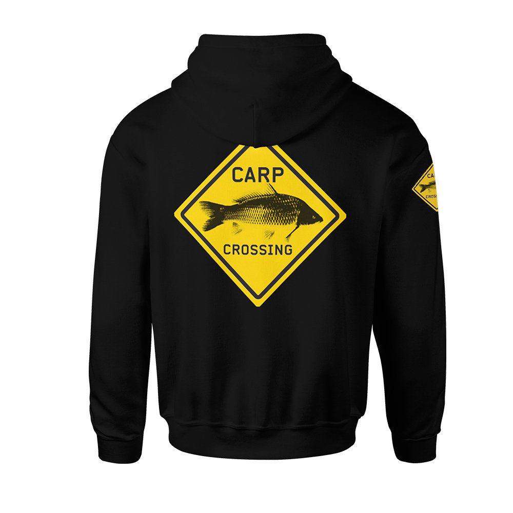 Carpcrossing Classic Carp Hoodie Black cc0001