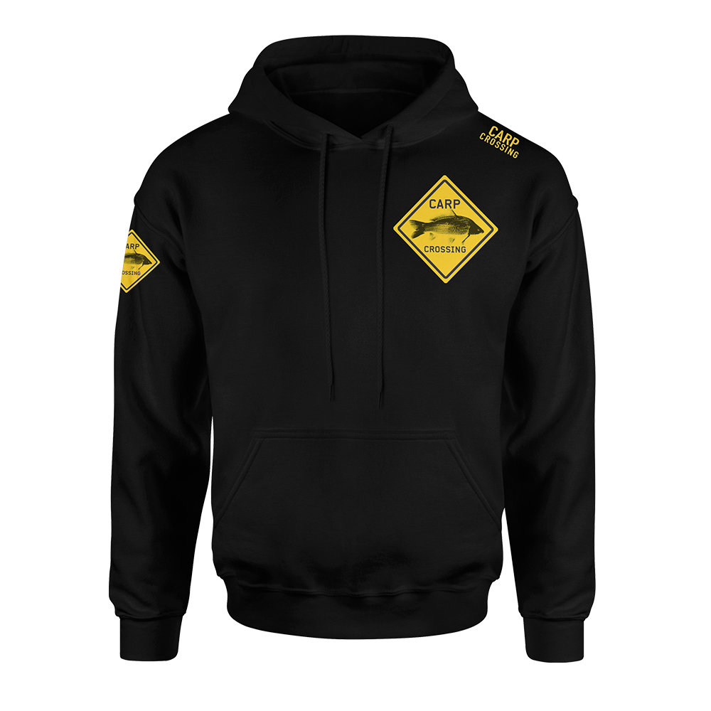 Carpcrossing Classic Carp Hoodie Black