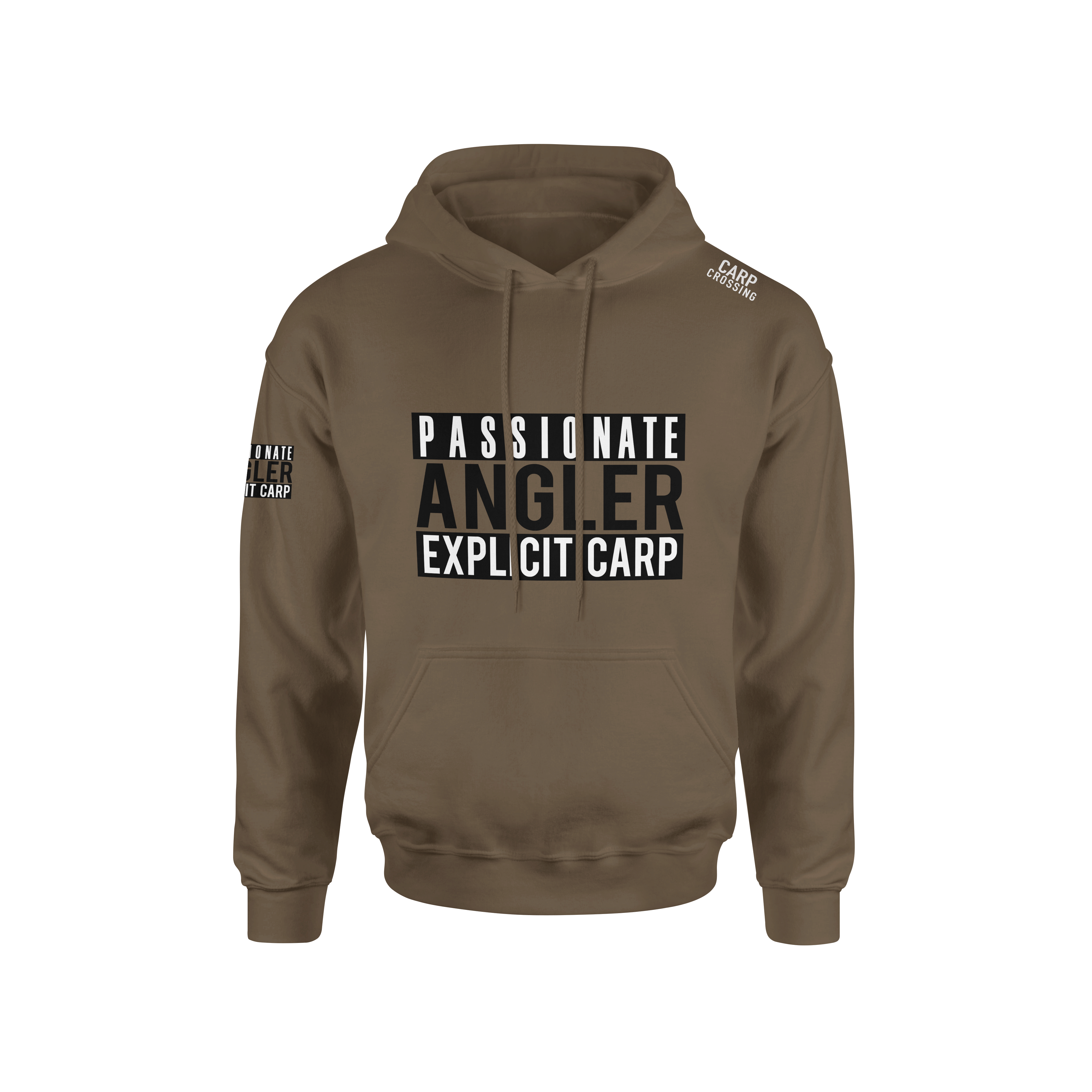 Carpcrossing Explicit Carp Hoodie Brown cc0007