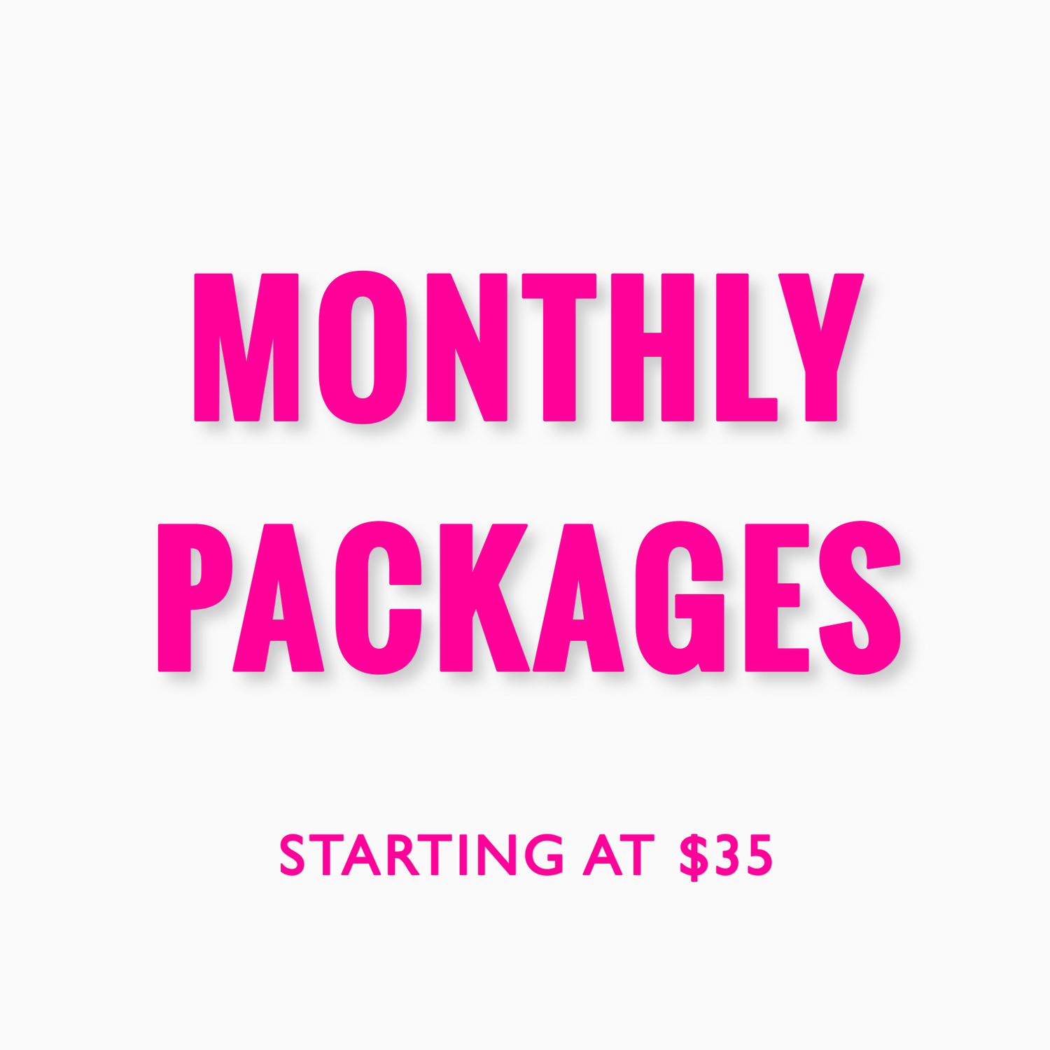 Monthly packages for women