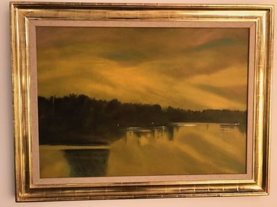 'Yellow Lake' – Oil on Canvas by Daniel Lang (1977) 'Yellow Lake' – Oil on Canvas by Daniel Lang (1977)