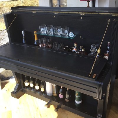 Piano Bar - upcycled from an 1885 Victorian Piano Piano Bar - upcycled from an 1885 Victorian Piano