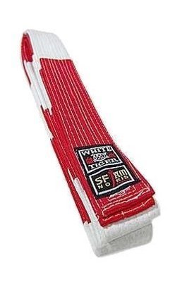 CINTO NORIS-SJ FAM ESPECIAL 6º DAN BRANCO E VERMELHO