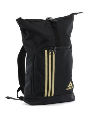MOCHILA ADIDAS TRAINING MILITARY PRETA E DOURADA