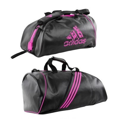 ​SACO/MOCHILA ADIDAS CONVERTIBLE GIGANTE PRETO E ROSA